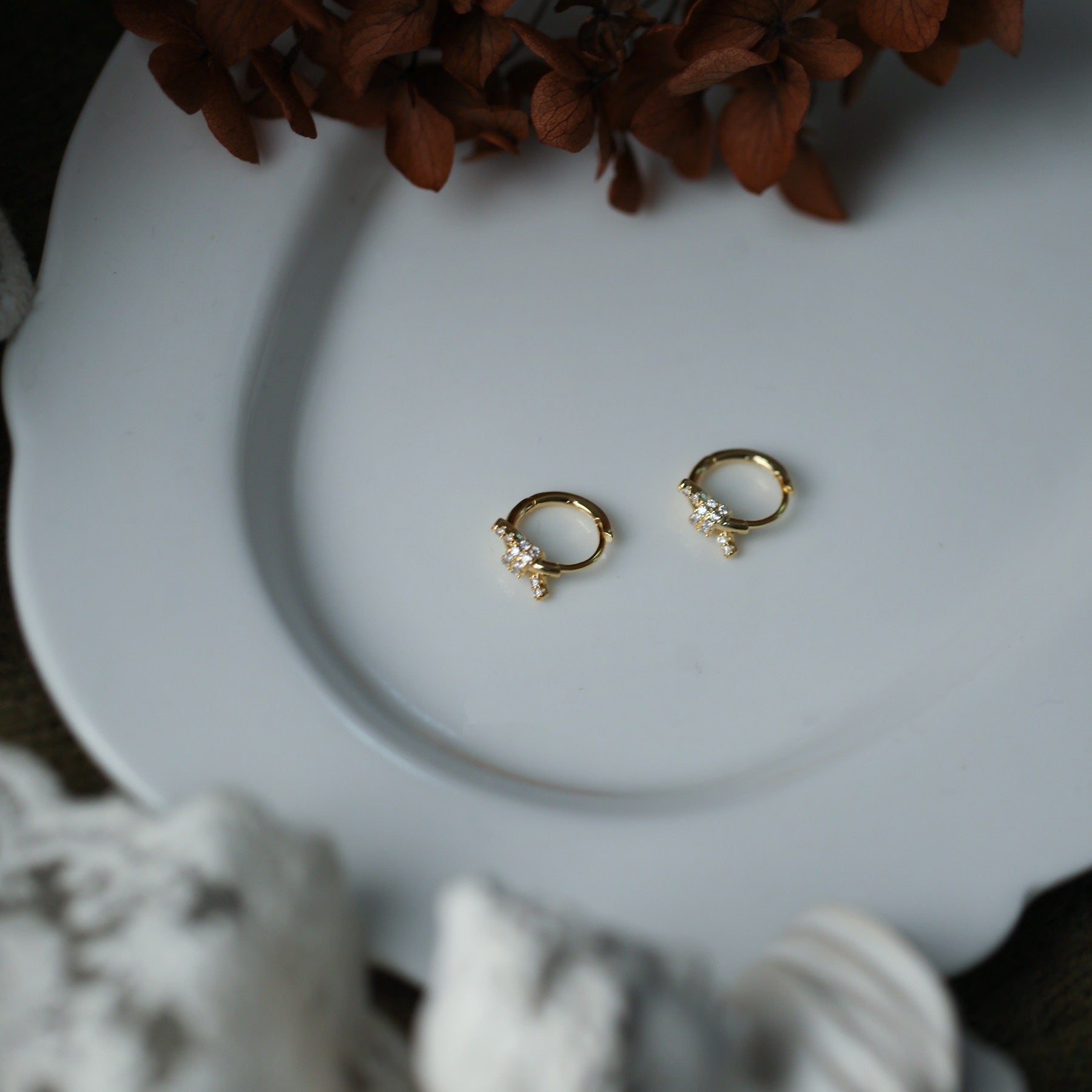 Elegant Bowknot Hoop Earrings