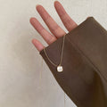 Square Shell Pendant Necklace