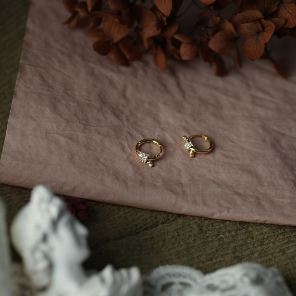Elegant Bowknot Hoop Earrings