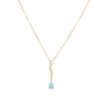 Aura Blue Stone Pendant Necklace