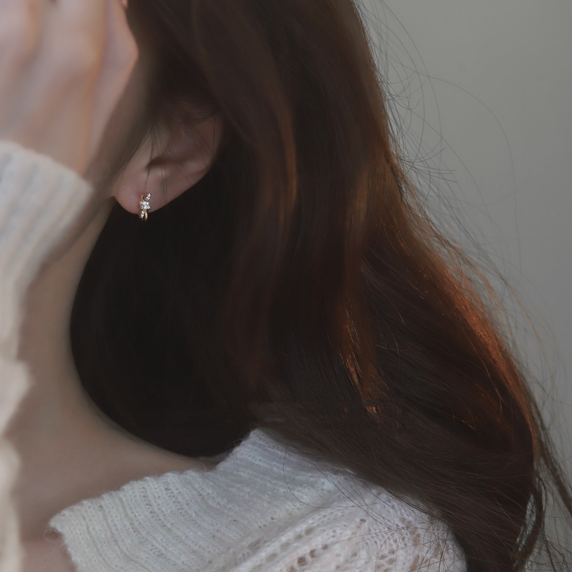 Elegant Bowknot Hoop Earrings