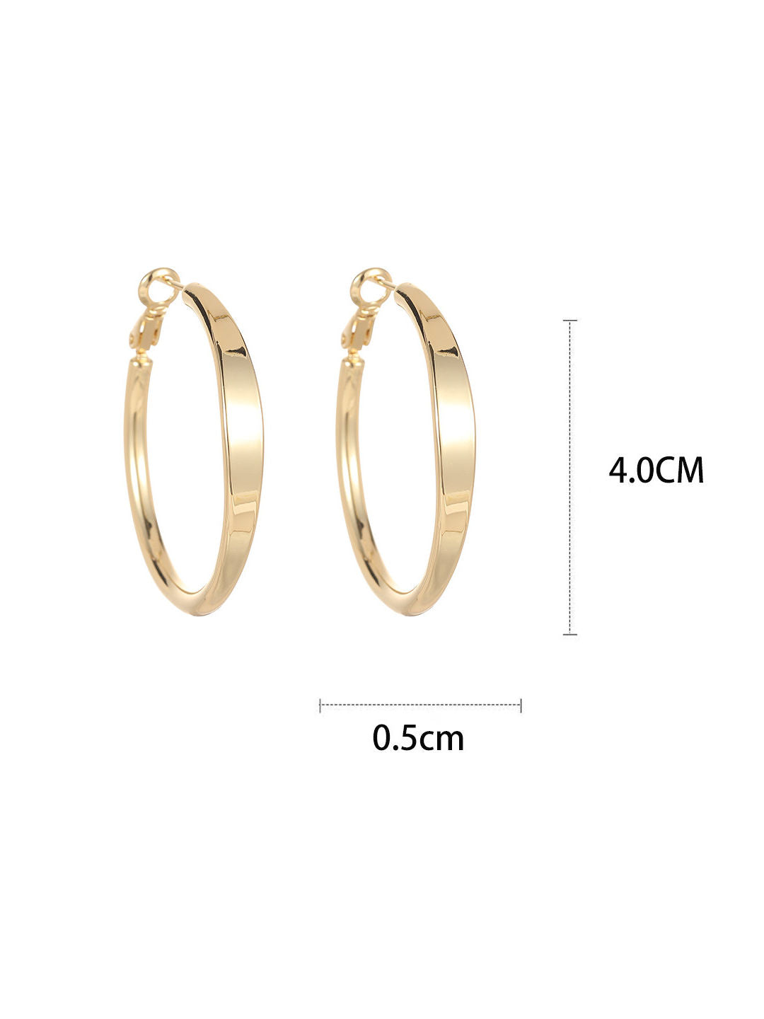 Chunky Glossy Hoop Earrings