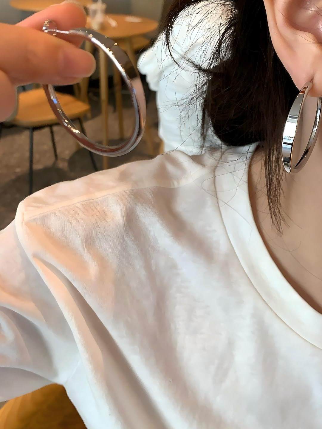 Chunky Glossy Hoop Earrings