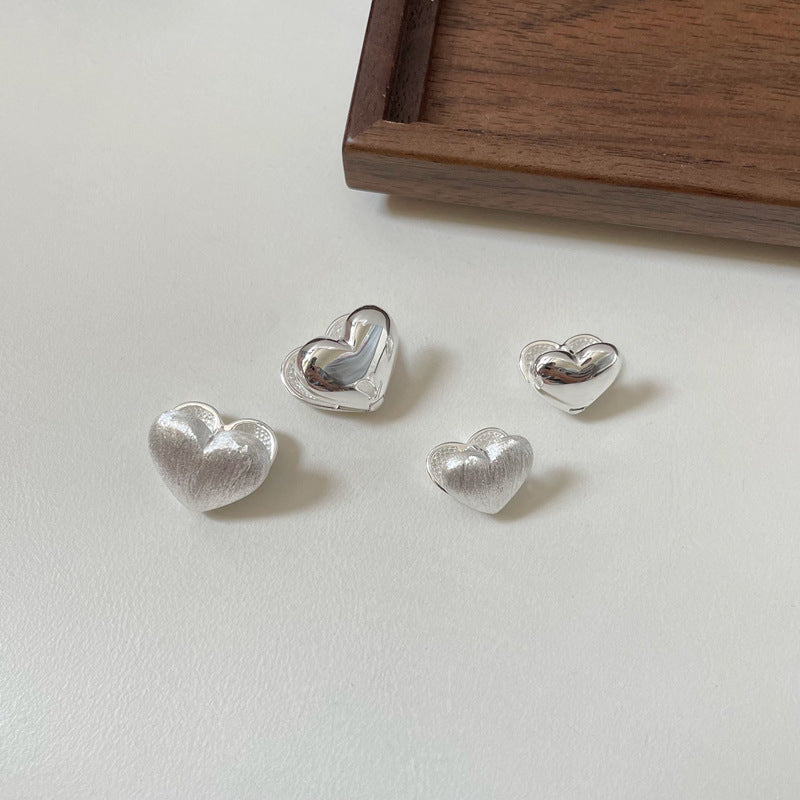 S925 Matte Heart attack