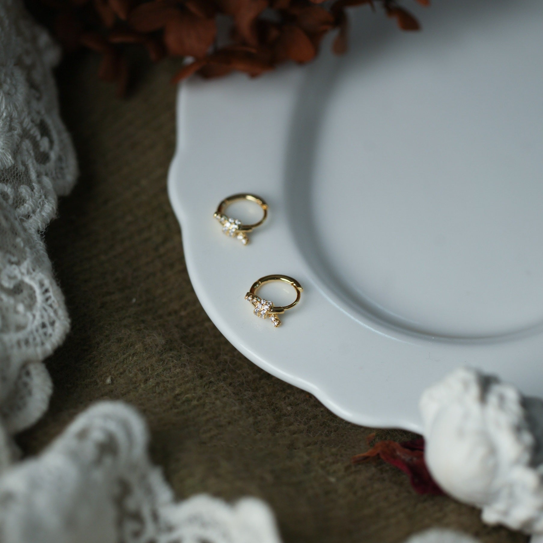 Elegant Bowknot Hoop Earrings