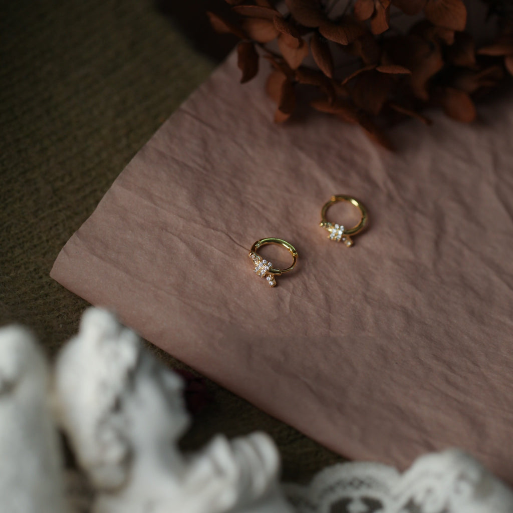 Elegant Bowknot Hoop Earrings