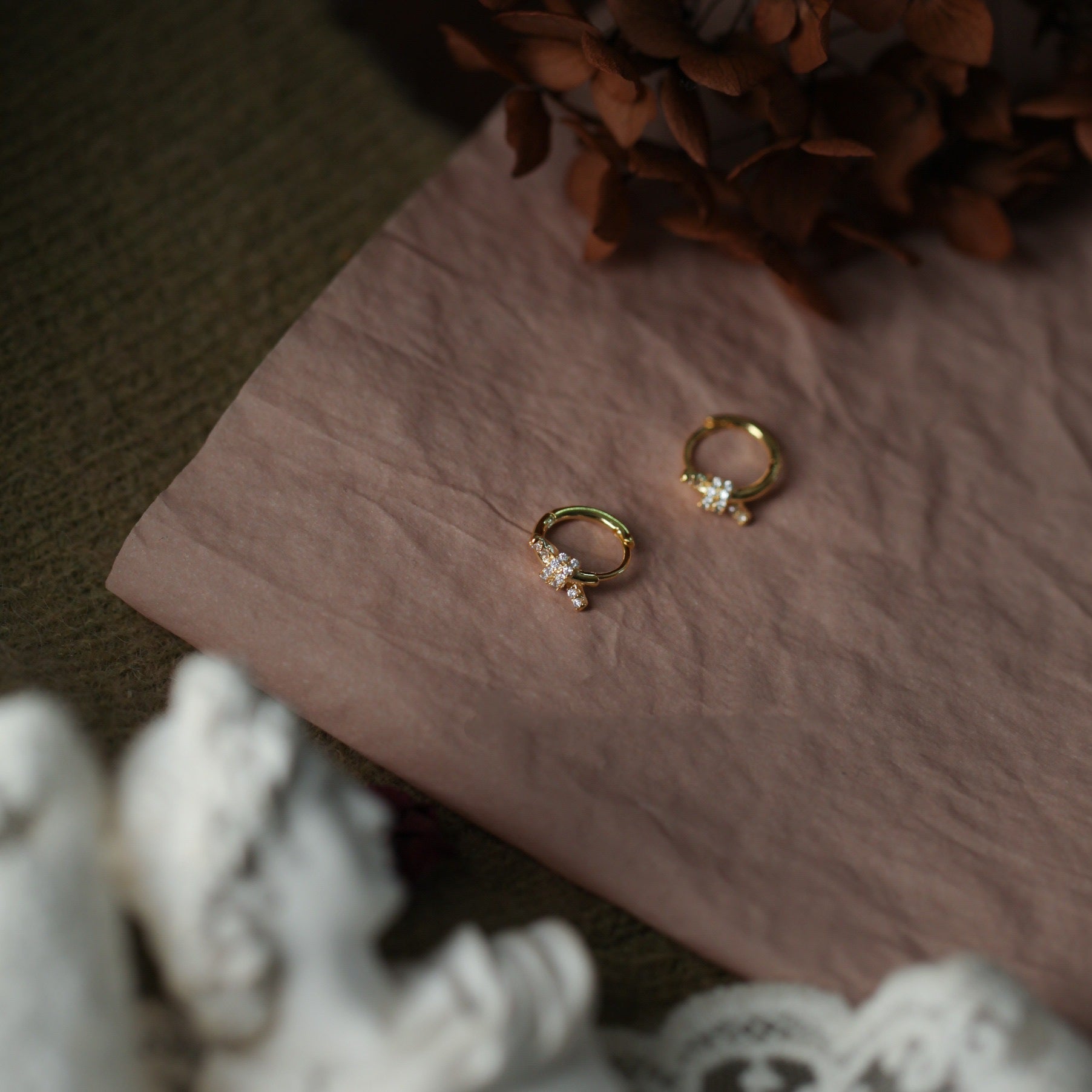 Elegant Bowknot Hoop Earrings